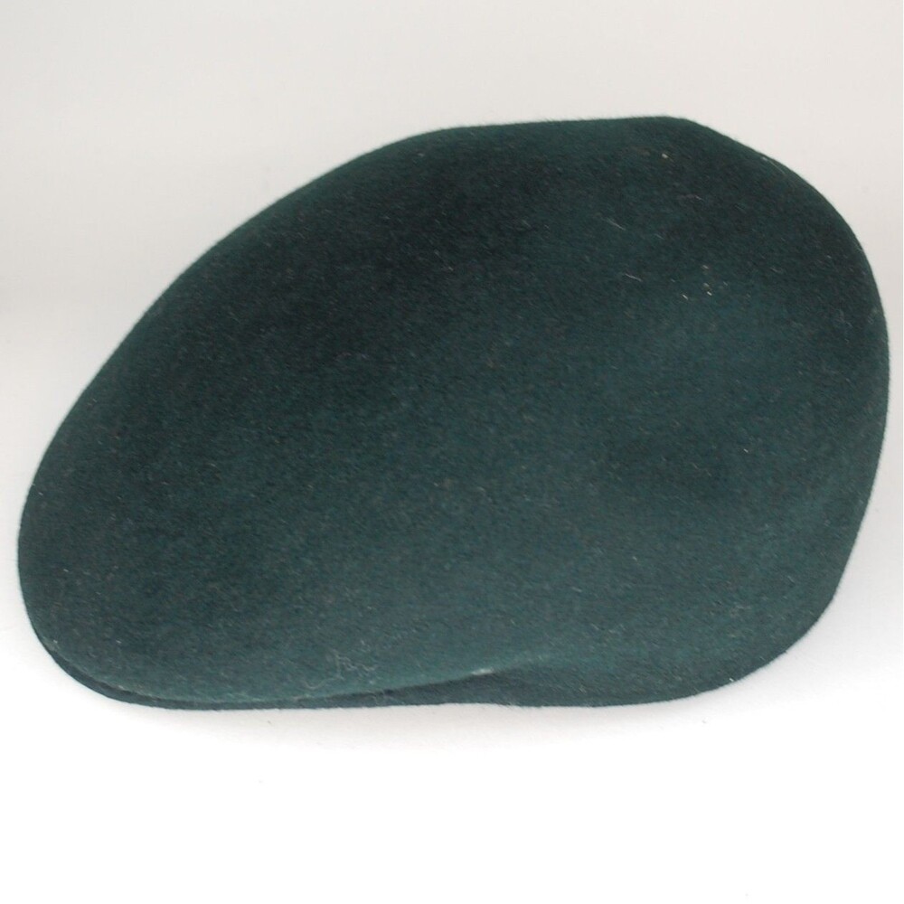 CUFFLEY CAP Driving Hat 100% Wool Silk Finish Made in England Green 7